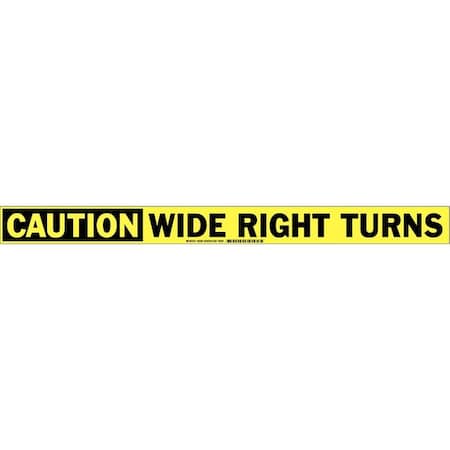 Traffic Sign, 2 in H, 24 in W, Vinyl, Horizontal Rectangle, English, 63208