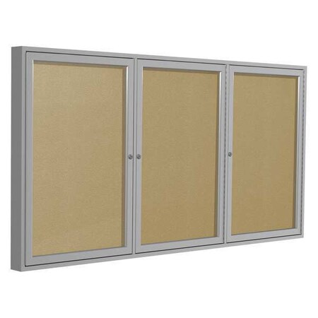Enclosed Outdoor Bulletin Board 72x48", Vinyl