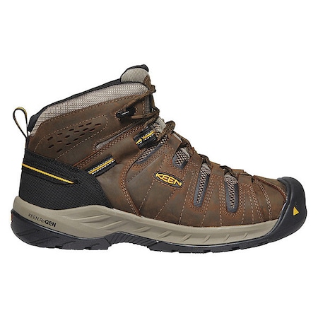 Men's Hiker Boot, 11 EE, Steel Toe, 5 in H, Cascade Brown/Golden Rod, 1023228
