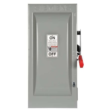 Fusible, Safety Switch, Heavy Duty, 600 V, 3PST