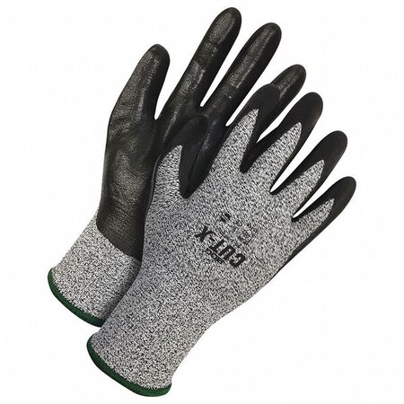 Cut Resistant Coated Gloves, Cut Level A2 ,Dipped ,Nitrile ,Smooth ,2XL 1 PR