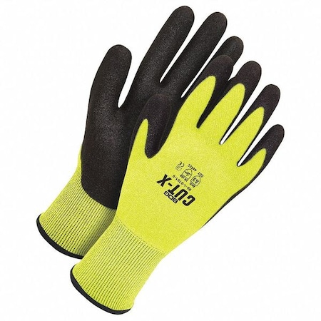 Cut Resistant Coated Gloves, Cut Level A3 ,Dipped ,Polyurethane ,Sandy ,M 1 PR