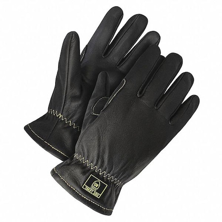 Cut-Resistant Leather Gloves, Cut Level A5 ,Uncoated ,S 1 PR