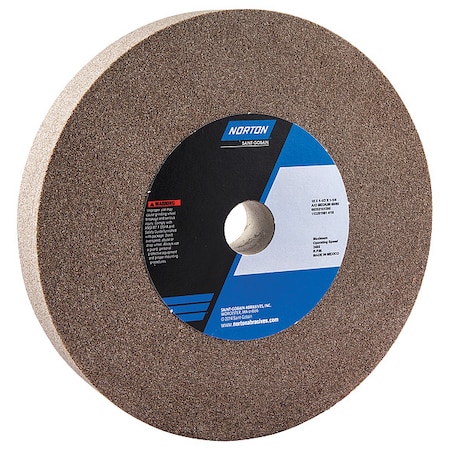Grinding Wheel,10in. Dia,AO,60/80G,Brown
