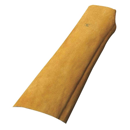 Welding Sleeve, Leather, 8 1/2 in Length, Beige, Straight Cuff