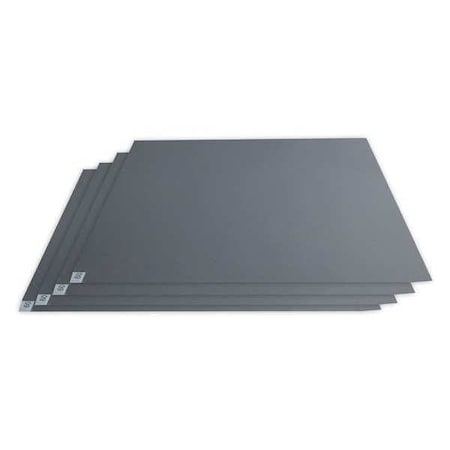 Tacky Mat Replacement Pads, Polyethylene, 1.5 mil Thick, 24 in W x 30 in L, Gray, 60, 4 PK