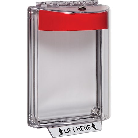 Universal Stopper Cover, Polycarbonate, Flush Mount, 5 1/2 in W x 8 1/8 in H x 2 5/8 in D