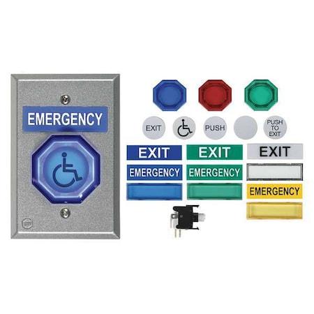 Universal Button,Momentary,2 In.