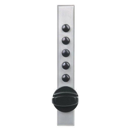 Mechanical Lock,Satin Chrome,5 Button