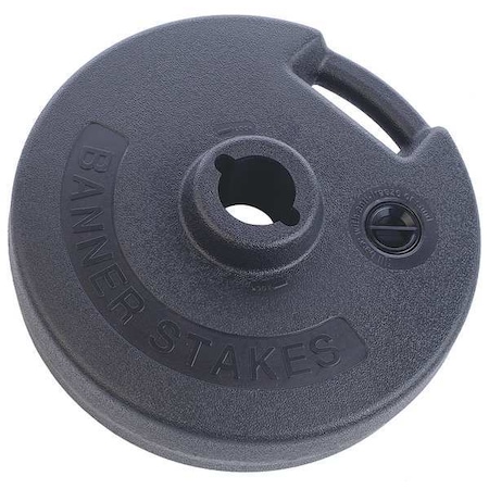 PLUS Barrier System Base,Plastic,Blk