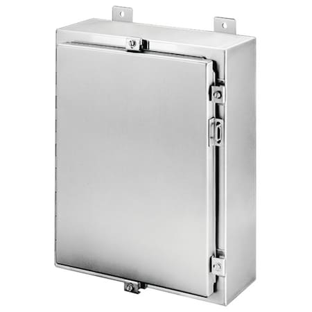 Clamps with Padlock Hasp Electrical Enclosures, 20 in H, 8 in D, 16 in W, 12, 13, 3, 3R, 3RX, 4, 4X