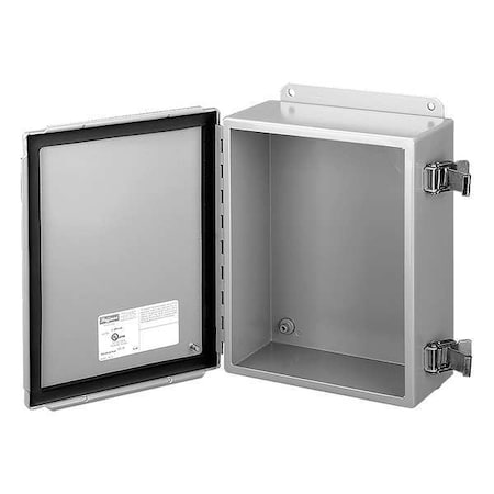 Quick Release Latch Electrical Enclosures, 6 in H, 4 in D, 6 in W, 12, 13, Steel