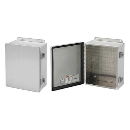 Screws and Clamps Electrical Enclosures, 12 in H, 6 in D, 10 in W, 12, 13, Aluminum