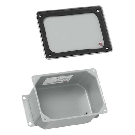 Captive Screws Electrical Enclosures, 8 in H, 2-3/4 in D, 4 in W, 12, 13, 4, 6, Steel