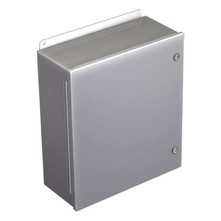 1/4 Turn Latch Electrical Enclosures, 10 in H, 6 in D, 8 in W, 12, 4, Steel