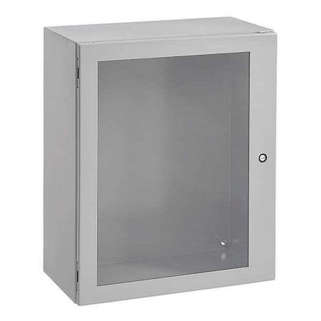 1/4 Turn Latch Electrical Enclosures, 24 in H, 10 in D, 20 in W, 12, 13, 4, Steel