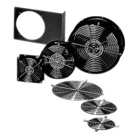 Axial Fan, Square, 115V AC, Cast Aluminum, 4 5/8 in W.