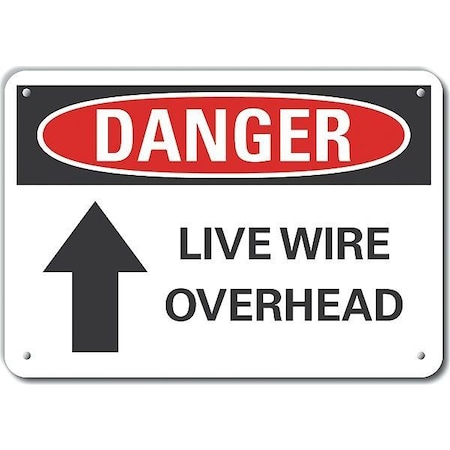 Reflalum Danger Live Wire,14"x10"