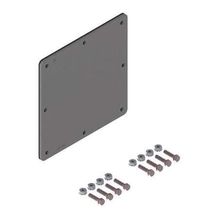 Wireway Closure Plate, 12 Type, NEMA 12 Rating, Steel, ANSI 61 Polyester Powder