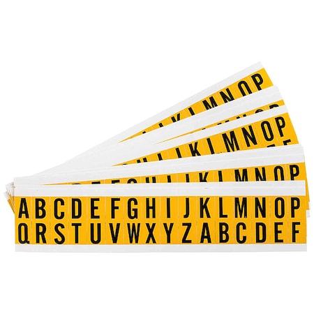 LetterLabelSet,Vinyl,3/4inH,5/8inW,PK25