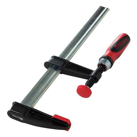 12 in Bar Clamp, Composite Plastic Handle and 2 1/2 in Throat Depth