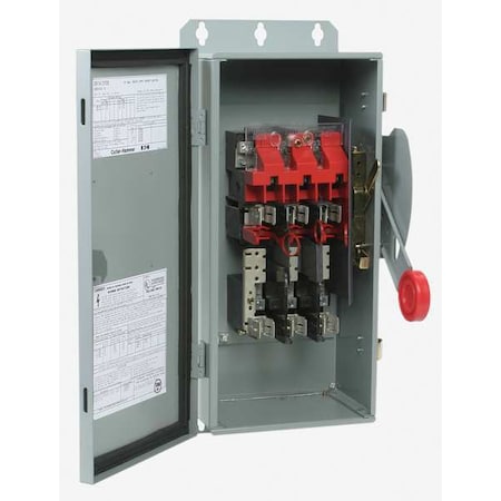 Fusible, Safety Switch, Heavy Duty, 600 V, 3PST