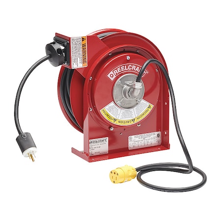 Retractable Cord Reel with 35 ft. Cord 1-Outlet 16/3