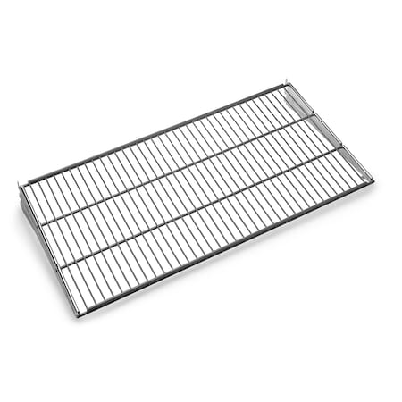 Wire Shelf W/ Lock-On Hanging Brackets, Epoxy Coated Steel, Gray, 31" W x 5/8" H x 14-1/2" D