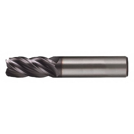 4-Flute Carbide HP VI CrnRadius End Mill Cleveland CEM-V-4R Bright 1/2"x1/2"x1-1/4"x3"x0.125CR