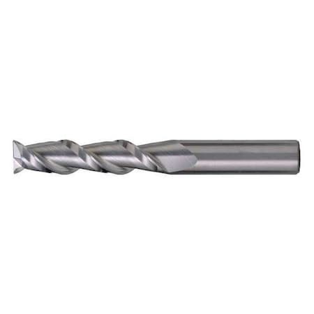 2-Flute Carbide Square Single-End HP End Mill for Alum CTD CEM-AM2 Bright 5/16x5/16x2-1/8x4
