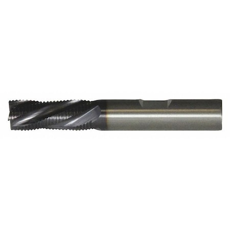 4-Flute Carbide HP Square Single Roughing End Mill CTD CEM-RS-TA TiAlN 3/8x3/8x3/8x2
