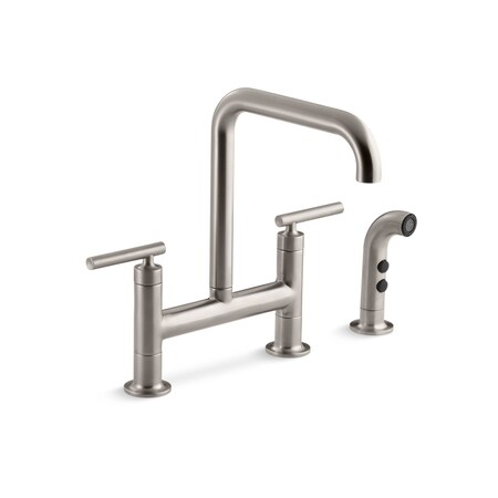 Purist Deck-Mount Bridge Faucet With