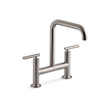 8 in Mount, 2 Hole Purist Deck-Mount Bridge Faucet