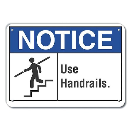 Notice Sign, 7 in H, 10 in W, Plastic, Vertical Rectangle, English, LCU5-0020-NP_10X7