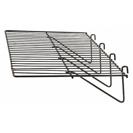 Grid Shelf 12" x 24", Black, 6PK