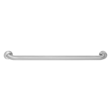 Concealed Wall Mount Grab Bar, 24" L, Stainless Steel, Satin