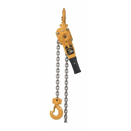 Lever Chain Hoist, 3,000 lb Load Capacity, 20 ft Hoist Lift, 1 in Hook Opening