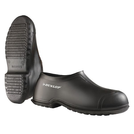 Men's Overshoes, Plain Toe, 4" Height, Black, 5