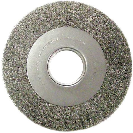 8" Medium Face Crimped Wire Wheel .020" Steel Fill 2" Arbor Hole