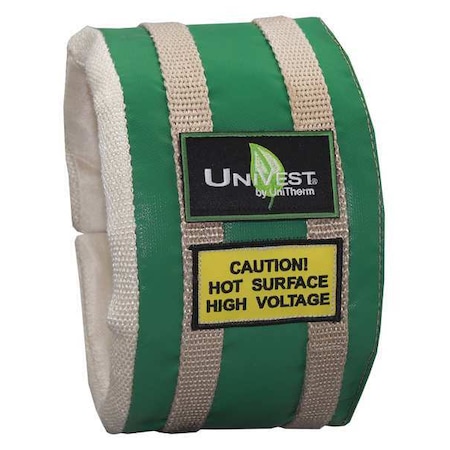 2" x 13" L Fiberglass Cloth Insulated Pipe Jacket 1" Wall