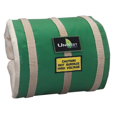 6" x 25" L Fiberglass Cloth Insulated Pipe Jacket 1" Wall