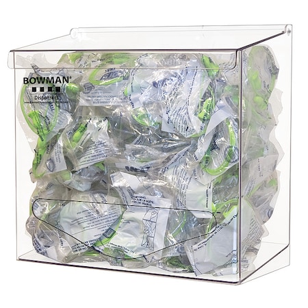 Bulk Dispenser, Clear, 11-1/8inH