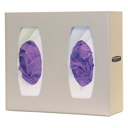 Glove Dispenser, ABS, Holds (2) Boxes ,Beige ,10-1/8 in H x 11-3/8 in W x 4 in D