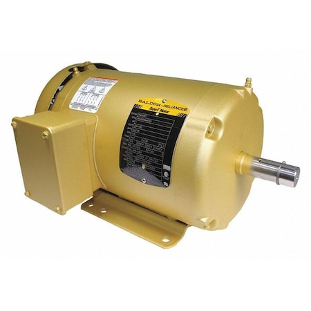 Three-Phase General Purpose Motor, 1 HP, 145T Frame, 208-230/460V AC Voltage, 1,155 Nameplate RPM