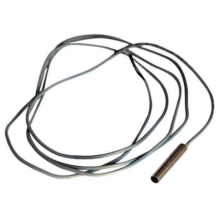 Cylindrical, Inductive Proximity Sensor, 8 mm Dia., Brass, 2 m, Bare Wire, 3 Wires, Shielded