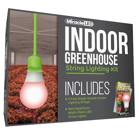 Wide Angle Single-Socket Corded LED Grow
