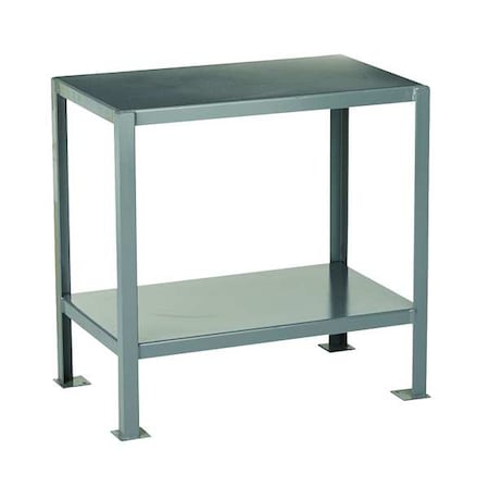 Fixed Work Table,Steel,48" W,24" D