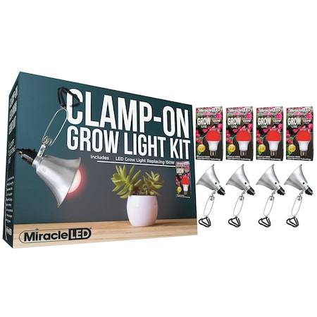 Ultra Grow LED Clamp-On Grow Light,PK4