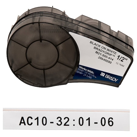 BradyGrip Print-on Hook Labels for Brady M210 and M211, 1/2inW