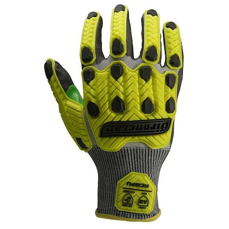 Knit Gloves, Cut Level A2 ,Dipped ,Polyurethane ,Smooth ,XL